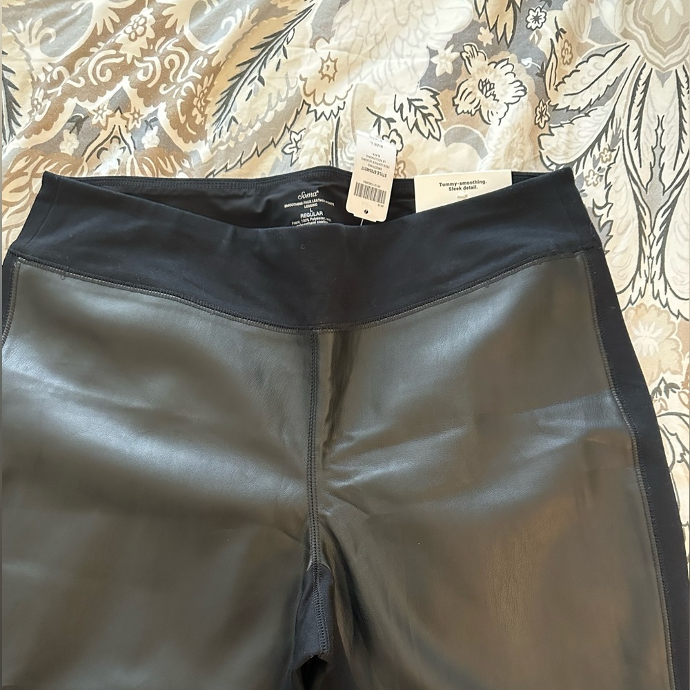 Soma Faux Leather Legging Sze L